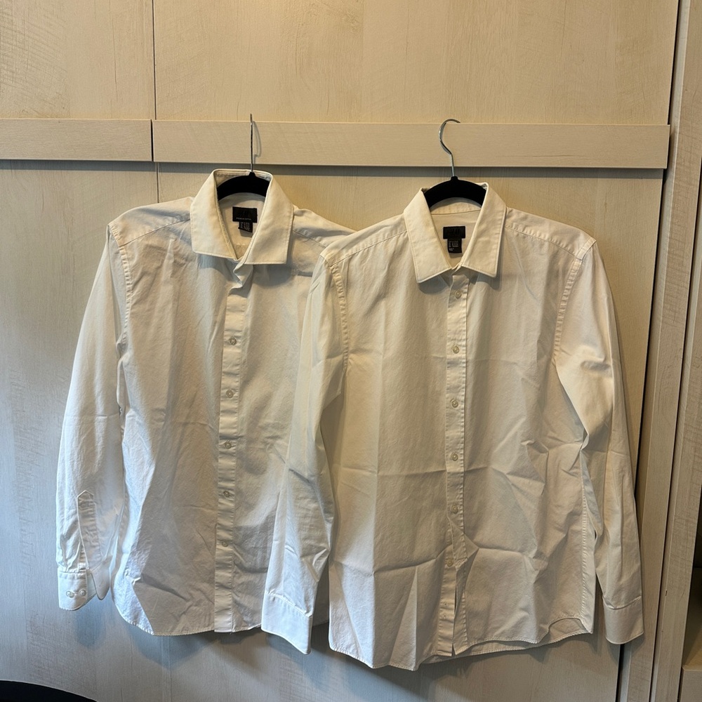 Bundle of two H&M White Dress Shirts for Men